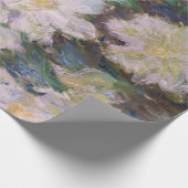 Papier Cadeau Claude Monet - Clématites blanches (Coin)