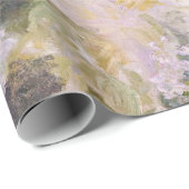 Papier Cadeau Claude Monet - Clématites blanches (Coin rond)