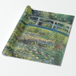 Papier Cadeau Claude Monet - Etang Lily et Pont Japonais