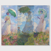 Papier Cadeau Claude Monet - Femme avec série Parasol (Plat)