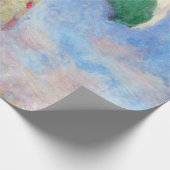 Papier Cadeau Claude Monet - Femme avec un parasol face à droite (Coin)