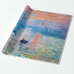 Papier Cadeau Claude Monet - Impression, lever de soleil<br><div class="desc">Impression,  Lever du soleil (Impression,  Levant Soleil) - Claude Monet,  Huile sur toile,  1872 Impression,  Lever du soleil représente le port du Havre,  la ville natale de Monet.</div>