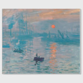 Papier Cadeau Claude Monet Impression Sunrise Français (Plat)