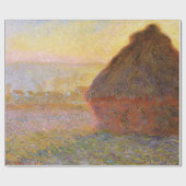 Papier Cadeau Claude Monet Impressionniste Peinture Graystaks I (Plat)