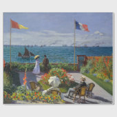 Papier Cadeau Claude Monet - Jardin de Sainte-Adresse (Plat)