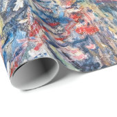 Papier Cadeau Claude Monet - La Rue Montorgueil - Paris (Coin rond)