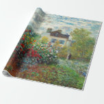 Papier Cadeau Claude Monet - Le Jardin de l'Artiste à Argenteuil<br><div class="desc">Le Jardin de l'Artiste à Argenteuil / Un Coin du Jardin avec Dahlias - Claude Monet,  Huile sur Toile,  1873</div>