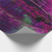 Papier Cadeau Claude Monet Le Pont Japonais violet (Coin)