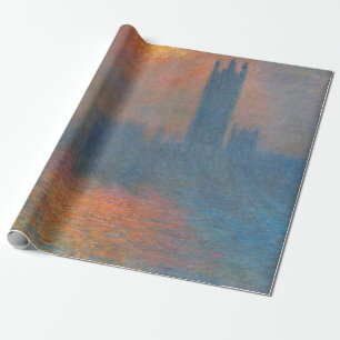 Papier Cadeau Claude Monet - Les Chambres du Parlement Londres