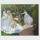 Papier Cadeau Claude Monet - Les femmes dans le jardin (Plat)
