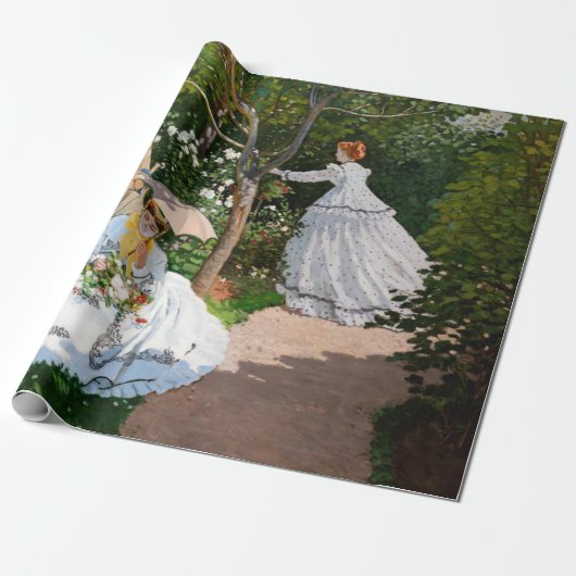 Papier Cadeau Claude Monet - Les femmes dans le jardin (Déroulé)