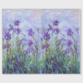 Papier Cadeau Claude Monet - Lilac Irises / Iris Mauves (Plat)