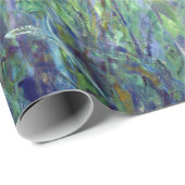 Papier Cadeau Claude Monet - Lilac Irises / Iris Mauves (Coin rond)