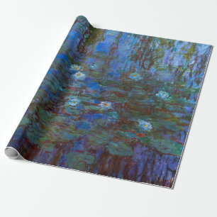 Papier Cadeau Claude Monet - Nymphéas bleus