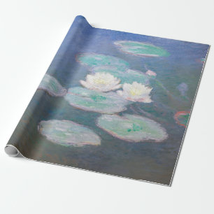 Papier Cadeau Claude Monet - Nymphéas, Effet du soir