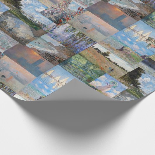 Papier Cadeau Claude Monet - Patchwork de chefs-d'oeuvre (Coin)