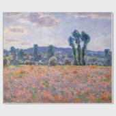 Papier Cadeau Claude Monet - Poppy Field 1890 (Giverny) (Plat)