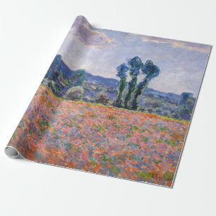 Papier Cadeau Claude Monet - Poppy Field 1890 (Giverny)