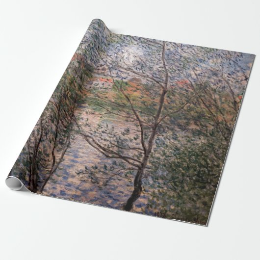 Papier Cadeau Claude Monet - Printemps à travers les branches (Déroulé)