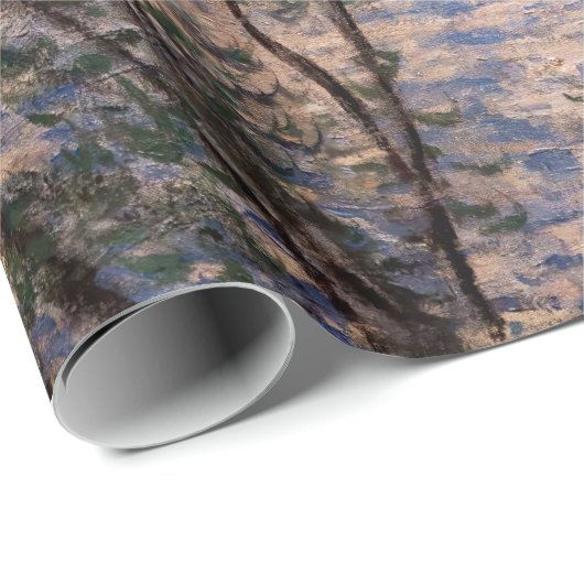 Papier Cadeau Claude Monet - Printemps à travers les branches (Coin rond)