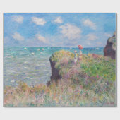 Papier Cadeau Claude Monet - Promenade Cliff à Pourville (Plat)