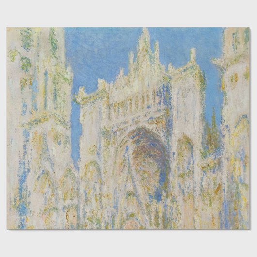 Papier Cadeau Claude Monet Rouen Cathedral Portal Morning Light (Plat)