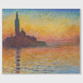 Papier Cadeau Claude Monet - San Giorgio Maggiore à Dusk (Plat)