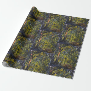 Papier Cadeau Claude Monet Saule Pleureur Art Impressionniste