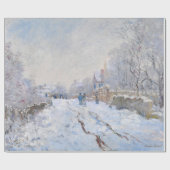 Papier Cadeau Claude Monet - Scène de neige à Argenteuil (Plat)