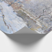 Papier Cadeau Claude Monet - Scène de neige à Argenteuil (Coin)