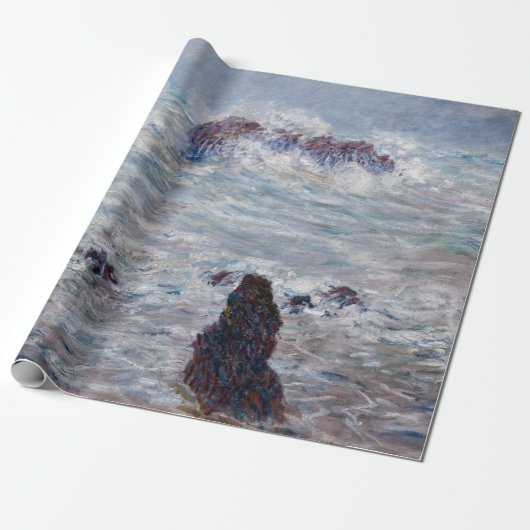 Papier Cadeau Claude Monet - Tempête au large de la côte Belle-Î (Déroulé)
