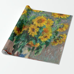 Papier Cadeau Claude Monet - Tournesols