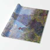 Papier Cadeau Claude Monet : Une femme avec un parasol (Déroulé)