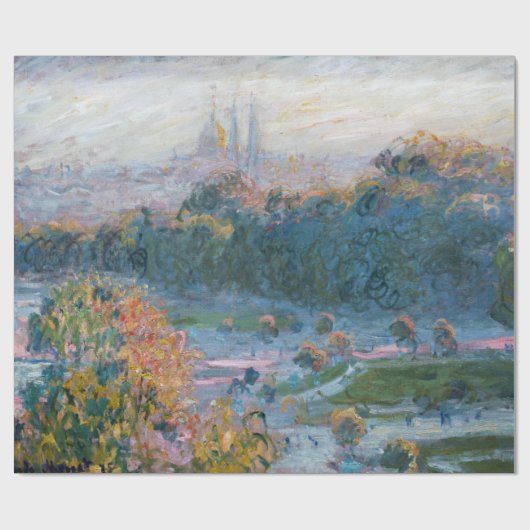 Papier Cadeau Claude Monet - Vue des Tuileries, étude (Plat)