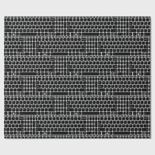 Papier Cadeau Clavier (Plat)