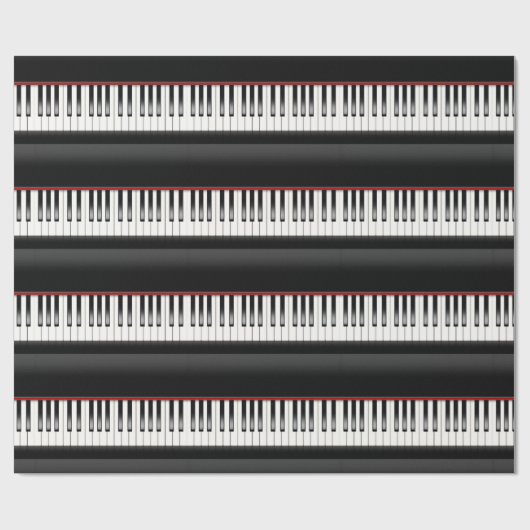 Papier Cadeau clavier piano (Plat)