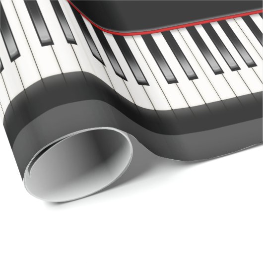Papier Cadeau clavier piano (Coin rond)