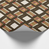 Papier Cadeau clavier piano feuille musique papier d'emballage (Coin)