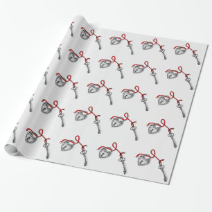 Papier Cadeau Clé de mon coeur