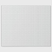 Papier Cadeau Clé grecque gris Motif (Plat)