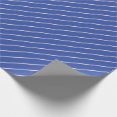 Papier Cadeau Clean and Simple Diagonal Line Patterns in Blue (Coin)