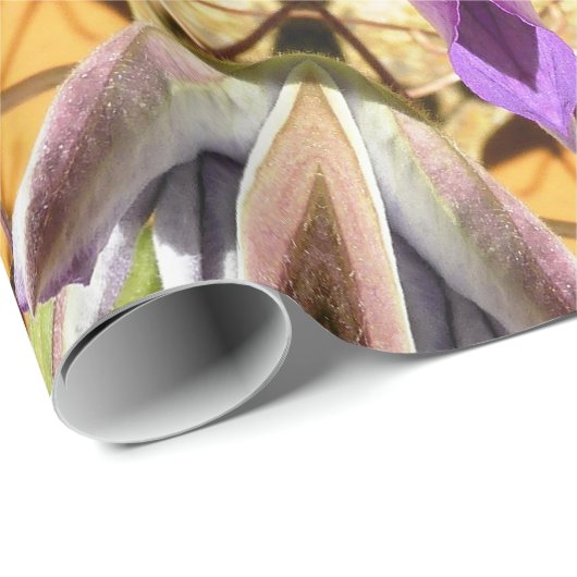 PAPIER CADEAU CLEMATIS (Coin rond)