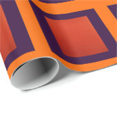 Papier Cadeau Clemson Color Wrapping Paper-Design 2 (Coin rond)