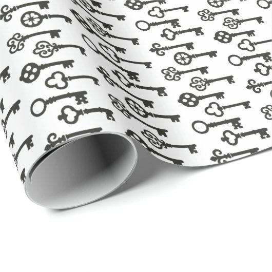 Papier Cadeau Clés (Coin rond)
