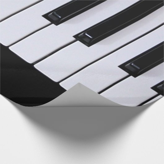 Papier Cadeau Clés classiques de piano (Coin)