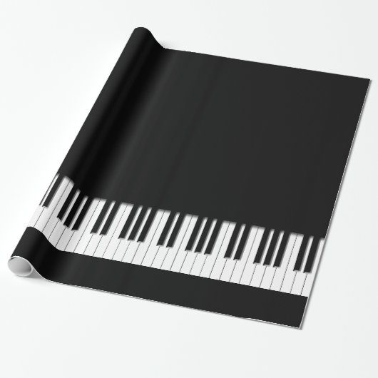 Papier Cadeau Clés de clavier de piano (Déroulé)