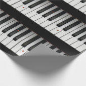 Papier Cadeau Clés de piano avec des coccinelles (Coin)