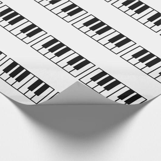 Papier Cadeau Clés simples de piano (Coin)