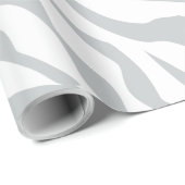 Papier Cadeau Clic magique de rayures de zèbre pour customiser (Coin rond)