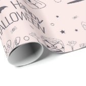 Papier Cadeau Clipart Halloween (Coin rond)